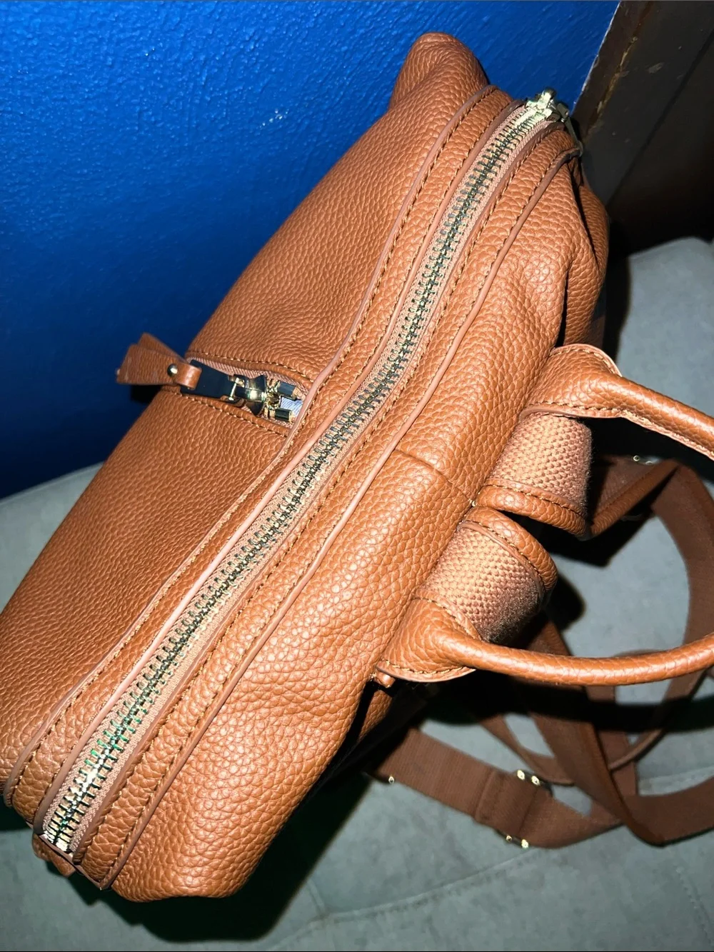 Classic Leather Backpack - Brown